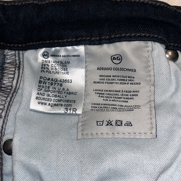 Adriano Goldschmidt The Prima Cigarette Leg stretch High Rise Size 31 Regular - Picture 8 of 11